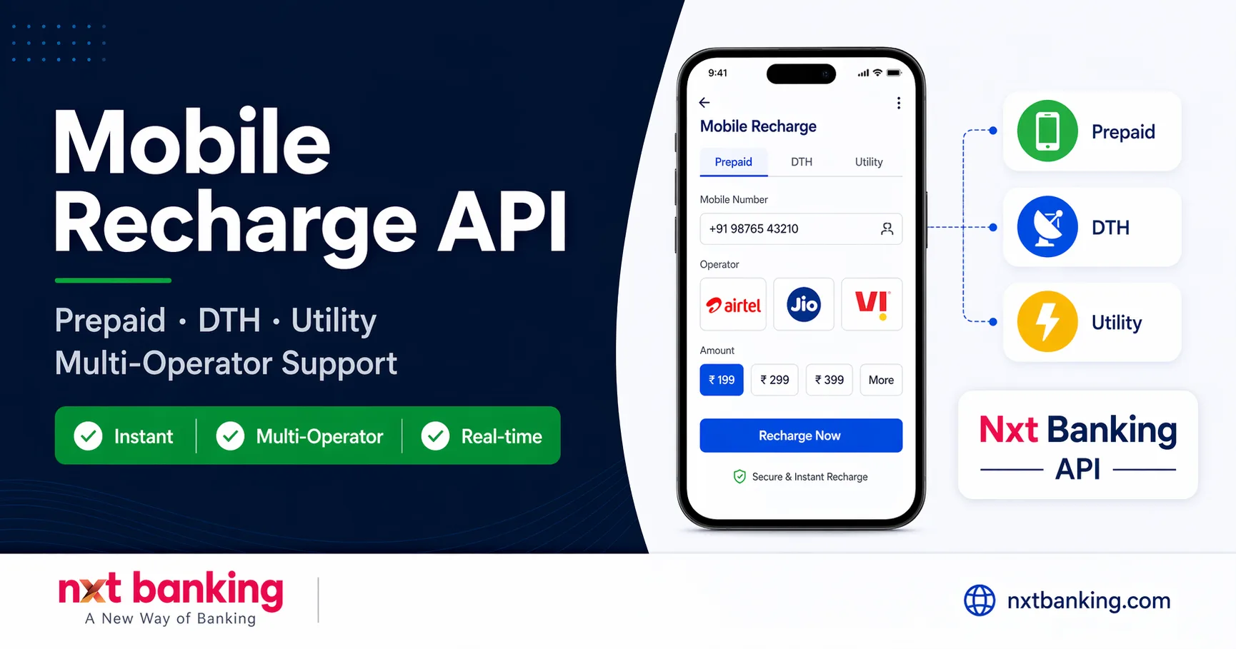 Recharge API Provider – Mobile, DTH & Utility Bill Payments